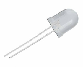 Dioda LED 10mm 12V Biała