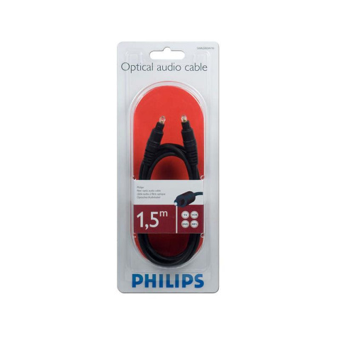 Philips SWA2302W/10 przewód optyczny Toslink - Toslink 1,5M czarny