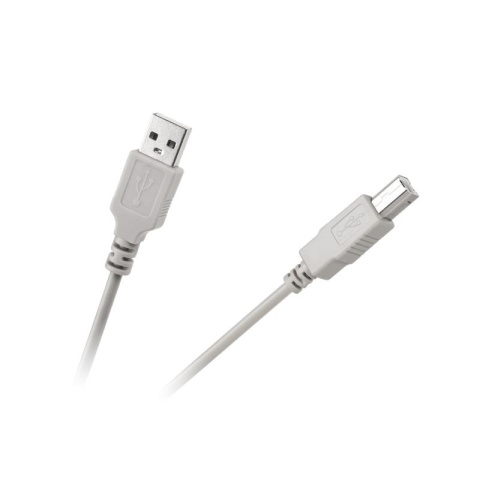 Przewód USB 2.0 kabel USB wtyk typ A - wtyk USB typ B do drukarki szary 3M