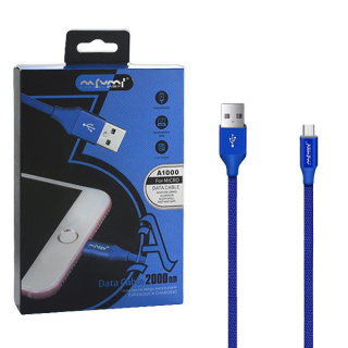 Przewód USB-MICRO USB 2 m niebieski, Nafumi