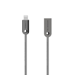 Somostel przewód, kabel USB - Lightning Quick Charger, metalowy, 1M, srebrny