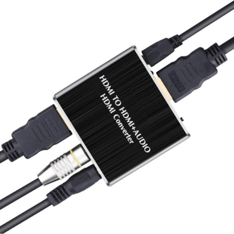 Spacetronik SPH-AE02 Przejście z HDMI na HDMI + Audio optyczne SPDIF minijack 3.5mm