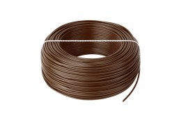 Elektrokabel Przewód LgY 1x0,5 H05V-K brązowy