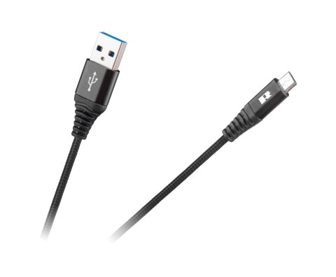 Kabel USB - USB micro REBEL 200 cm czarny