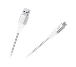 Kabel USB - USB micro REBEL 50 cm biały