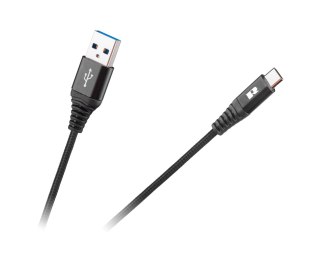 Kabel USB - USB typu C REBEL 50 cm czarny