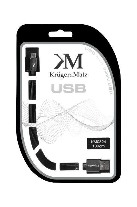 Kabel USB - micro USB wtyk-wtyk 1.0m Kruger&Matz