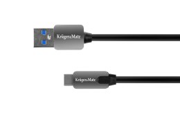 Kabel USB wtyk 3.0 - wtyk typu C 5 Gbps 1 m Kruger&Matz