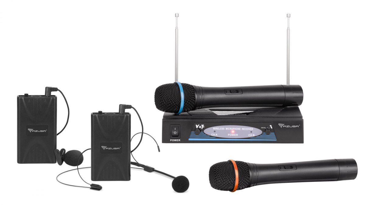 Mikrofon dwukanałowy VHF zestaw premium
