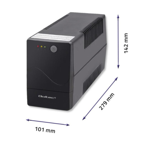 Qoltec Zasilacz awaryjny UPS Monolith1000VA 600W