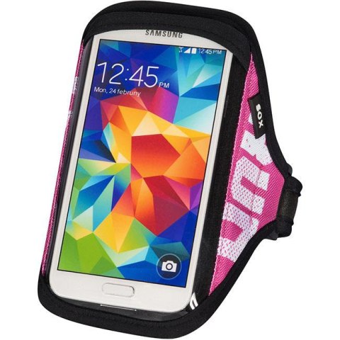 SOX opaska sportowa na smartfon RUN AWAY L/XL 30-40cm różowa