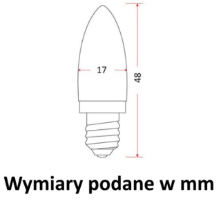 Żarówki choinkowe E10 5W 15V czerwona, żółta, zielona, fioletowa