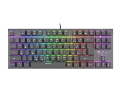 KLAWIATURA DLA GRACZY GENESIS THOR 300 TKL RGB CZ/SK PODŚWIETLENIE MECHANICZNA RED SWITCH SOFTWARE