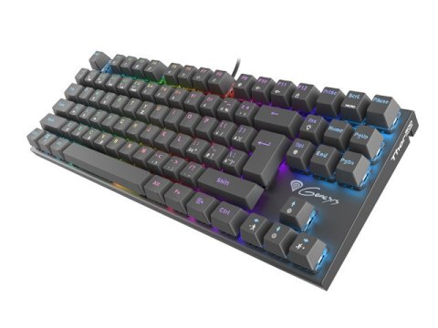 KLAWIATURA DLA GRACZY GENESIS THOR 300 TKL RGB CZ/SK PODŚWIETLENIE MECHANICZNA RED SWITCH SOFTWARE