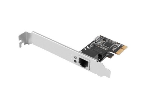 KARTA SIECIOWA LANBERG PCI-E 1X RJ45 1GB RTL8111C ŚLEDŹ LOW PROFILE