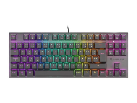 KLAWIATURA DLA GRACZY GENESIS THOR 300 TKL RGB FR PODŚWIETLENIE MECHANICZNA RED SWITCH