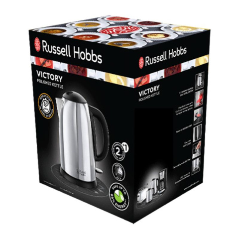 Russell Hobbs Victory Czajnik ze stali nierdzewnej 1,7l 2400W