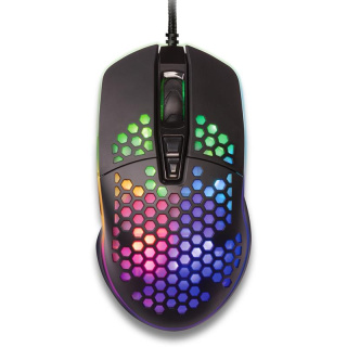 Yenkee YMS3030BK Mysz gamingowa dla gracza lekka RGB czarna