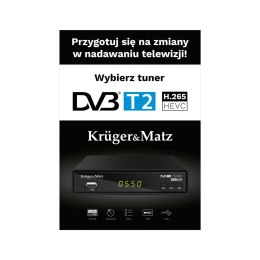 Krüger&amp;Matz Plakat Kruger&Matz Tuner DVB-T2