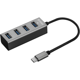 Yenkee HUB USB 3.0 Typ-C 4x szary