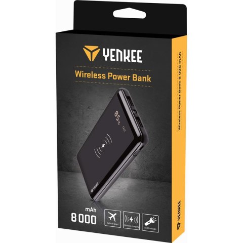 Yenkee YPB0820 Powerbank 8000mAh indukcyjny bezprzewodowy