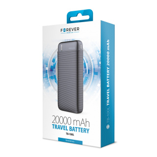 Forever TB-100L Power Bank 20000 mAh czarny