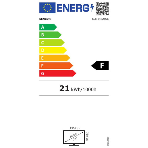 Sencor SLE2472TCS Telewizor 24" DVB-T2 HEVC