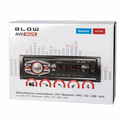 Blow AVH-8626 Radio samochodowe MP3 Bluetooth SD USB