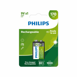 Philips 9VB1A17/10 Akumulator 6F22 170mAh 9V