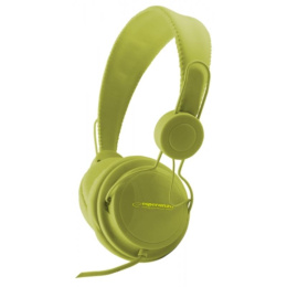 Esperanza Sensation słuchawki przewodowe nauszne zielone