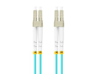 PATCHCORD ŚWIATŁOWODOWY MM LC/UPC-LC/UPC DUPLEX 3.0MM OM3 50/125 LSZH 2M AQUA LANBERG