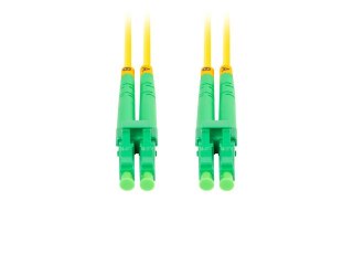 PATCHCORD ŚWIATŁOWODOWY SM LC/APC-LC/APC DUPLEX 3.0MM LSZH G657A1 3M ŻÓŁTY LANBERG