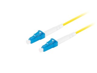 PATCHCORD ŚWIATŁOWODOWY SM LC/UPC-LC/UPC SIMPLEX 3.0MM LSZH G657A1 10M ŻÓŁTY LANBERG