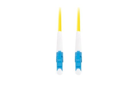 PATCHCORD ŚWIATŁOWODOWY SM LC/UPC-LC/UPC SIMPLEX 3.0MM LSZH G657A1 2M ŻÓŁTY LANBERG