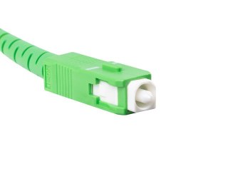 PATCHCORD ŚWIATŁOWODOWY SM SC/APC-SC/APC SIMPLEX 3.0MM LSZH G657A2 15M BIAŁY LANBERG