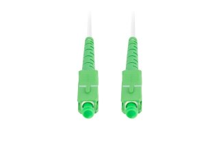 PATCHCORD ŚWIATŁOWODOWY SM SC/APC-SC/APC SIMPLEX 3.0MM LSZH G657A2 20M BIAŁY LANBERG