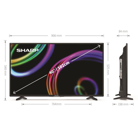 Sharp 40CI1EA Telewizor 40" FHD Andorid TV 9.0 DVB-T2 HEVC