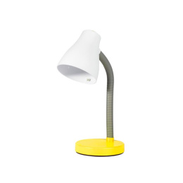 Volteno lampa biurkowa, lampka nocna z regulacją kąta nachylenia na gwint E27 żółta