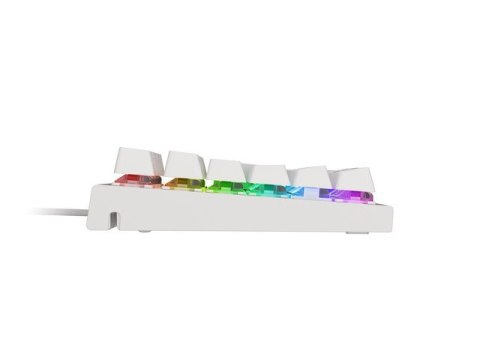 KLAWIATURA DLA GRACZY GENESIS THOR 303 WHITE FR PODŚWIETLENIE RGB MECHANICZNA BROWN SWITCH