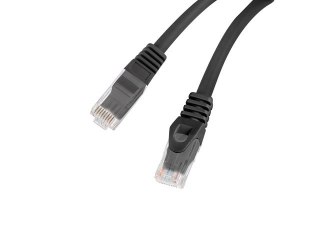 PATCHCORD KAT.6 UTP LSZH CU 0.25M CZARNY FLUKE PASSED LANBERG