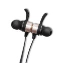 Qoltec Sportowe słuchawki bezprzewodowe BT 5.0 JL | magnetyczne | mikrofon | Czarne