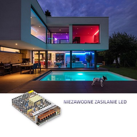 Qoltec Zasilacz impulsowy LED IP20 | 150W | 12V | 12.5A | Slim