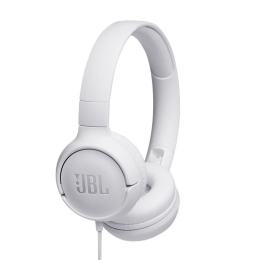 JBL Tune500 Słuchawki nauszne przewodowe Jack 3,5mm białe