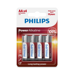 Philips Power Alkaline Baterie AA R06 1,5V alkaliczne 4 sztuki
