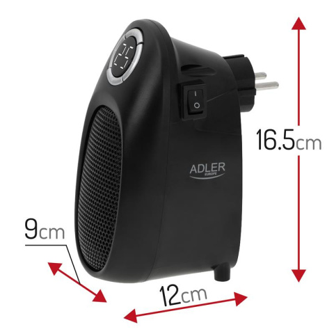 Adler AD7726 Grzejnik ceramiczny Easy heater do gniazdka 400W