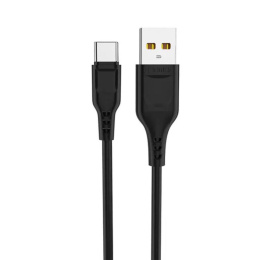Denmen D23T Przewód USB Typ-C 2.1A 2m czarny