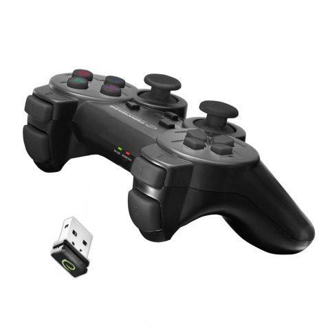 Esperanza Gamepad bezprzewodowy USB 2,4GHz do PC/PS3 czarny