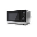 Sharp YC-PG204AE-S Kuchnia mikrofalowa 20l 700W grill 900W zegar czarna