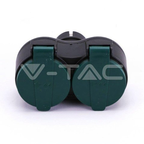 Adapter Ogrodowy V-TAC 2 Gniazda, IP44 Schuko VT-1102-2