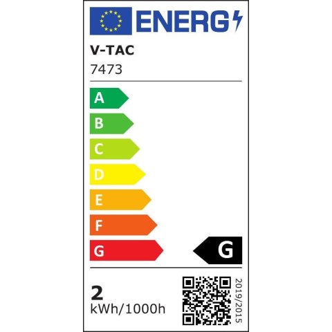 Żarówka LED V-TAC 2W EDISON RETRO E27 T30 Bursztynowa VT-2162 1800K 65lm